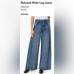 On Nordstrom for $139 - Habitual Wide-Leg high rise Jeans. Size 28 in mint cond